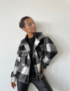 camisaco cuadrille leñadora abrigado premium