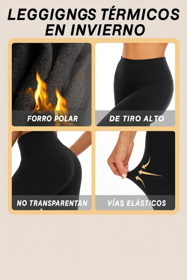 Calzas Termicas Con Tiro Alto Frizadas Leggings Mujer especificaciones Calzas Termicas Con Tiro Alto Frizadas Leggings Mujer