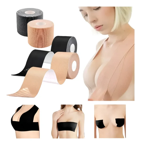 Cinta levanta busto modelo Corpiño Adhesivo Boob Tape - Mujer - Push-up Levanta Busto