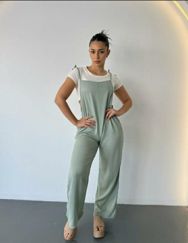 mono enterito jardinero mujer de lino con spandex dama moda mono enterito jardinero mujer de lino con spandex dama moda