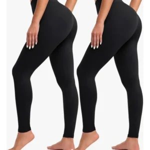 Pack X 2 Leggings Lycra Calce Perfecto Con Faja Alta
