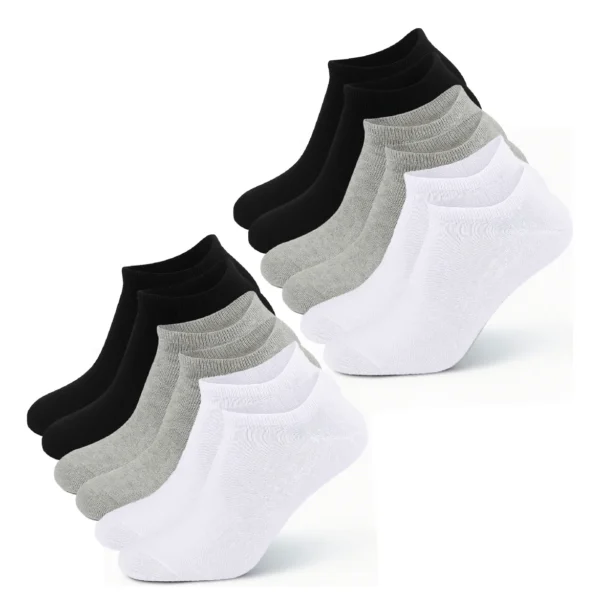Pack X 6 Medias Soquetes Dama Lisos Surtidos
