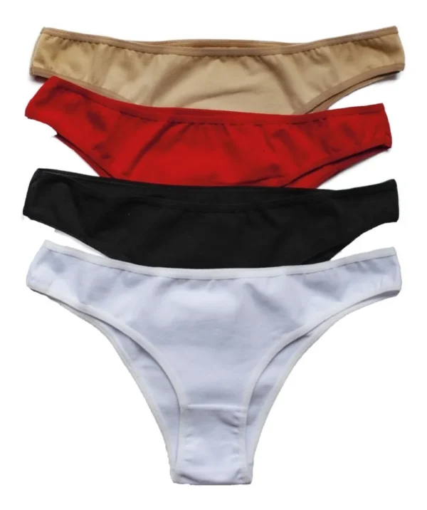 Pack X 12 Bombachas Vedetina Algodón Y Lycra