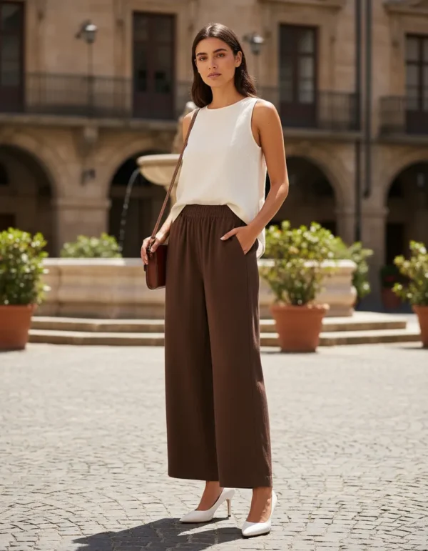 Pantalón Palazzo de Lino