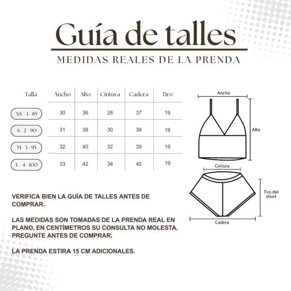 Pijama Mujer Morley Short Mas Musculosa talles Pijama Mujer Morley Short Mas Musculosa