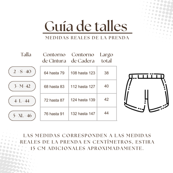 Short Lino Con Spandex Mujer Elastizado Pantalon Corto Dama