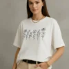 Remera Algodón Flores