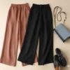 Pantalón Palazzo Lino Elastizado Pack X2 - foto 11