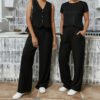 Pantalón Palazzo Lino Elastizado Pack X2 - foto 6