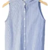 Camisa Manga Corta Camisola Cuello Mao Fibrana