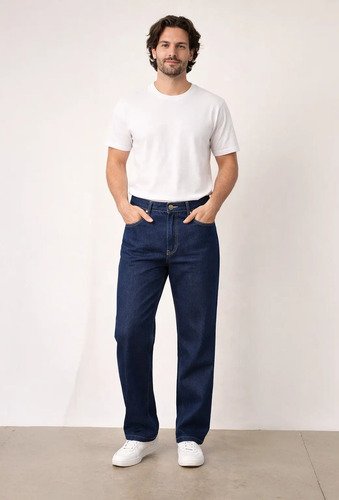 Pantalon Jean Recto Clasico Hombre Pantalon Jean Recto Clasico Hombre - foto 3