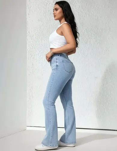 Jeans Oxford Elastizado Tiro Alto - foto 3