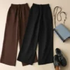 Pantalón Palazzo Lino Elastizado Pack X2 - foto 8