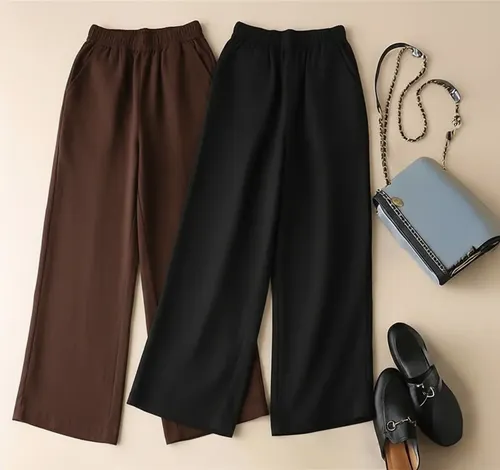 Pantalón Palazzo Lino Elastizado Pack X2 - foto 8