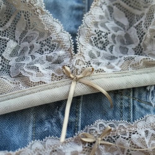 Conjunto Bralette Encaje Con Colaless Regulable - foto 9