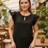 Blusa Remera Lino Elastizado Escote Blusa Remera Lino Elastizado Escote - foto 5