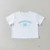 Remera Baby Tee Argentina Crop Top Verano Remera Baby Tee Argentina Crop Top Verano - foto 6