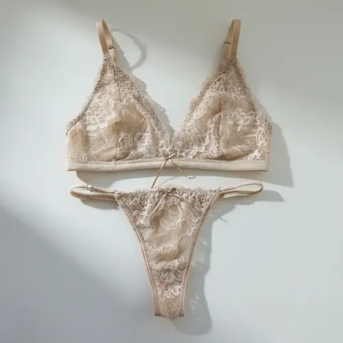 Conjunto Bralette Encaje Con Colaless Regulable - foto 2