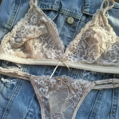 Conjunto Bralette Encaje Con Colaless Regulable - foto 7