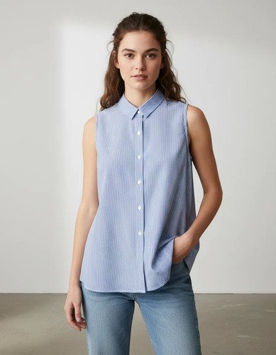 Camisa Manga Corta Camisola Cuello Mao Fibrana - foto 4
