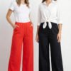 Pantalón Palazzo Lino Elastizado Pack X2 - foto 12