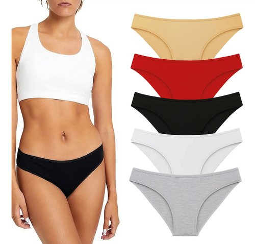 Pack X 6 Bombachas Vedetina Algodón Y Pack X 6 Bombachas Vedetina Algodón Y Lycra Con Puntilla