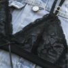 Conjunto Bralette Encaje Con Colaless Regulable - foto 12