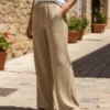 Pantalón Palazo Lino Hawai Elastizado Amplio Pantalón Palazo Lino Hawai Elastizado Amplio - foto 2