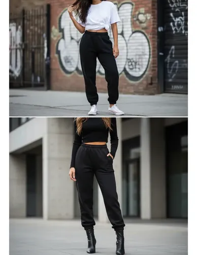 Jogging Jogger Pantalon Algodon Frizado - foto 6