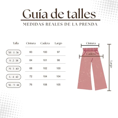Pantalón Palazzo Frizado Amplio Otoño Invierno Pack - foto 5