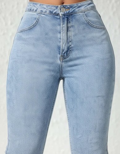 Jeans Oxford Elastizado Tiro Alto - foto 2