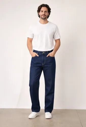 Pantalon Jean Recto Clasico Hombre Pantalon Jean Recto Clasico Hombre